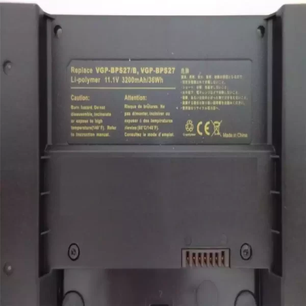 Baterija za prenosnik SONY VGP-BPS27/B,VGP-BPS27/N,VGP-BPS27/Q,VGP-BPS27/X - Image 3