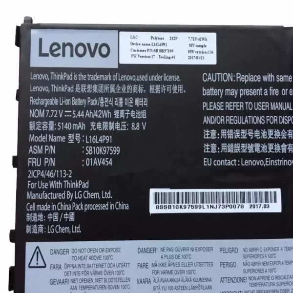 Originalna baterija za prenosnik LENOVO SB10K97599 - Image 3