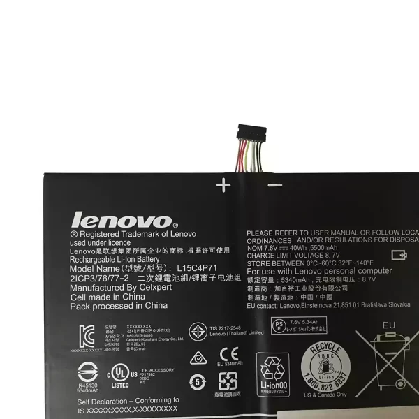 Originalna baterija za prenosnik LENOVO Miix 700-12ISK - Image 3