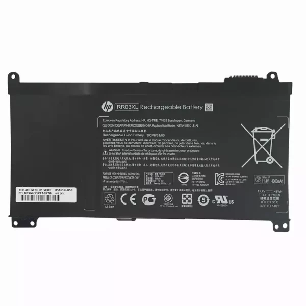 Originalna baterija za prenosnik HP RR03XL