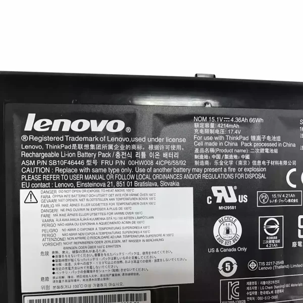 Originalna baterija za prenosnik LENOVO ThinkPad YOGA 15 - Image 3
