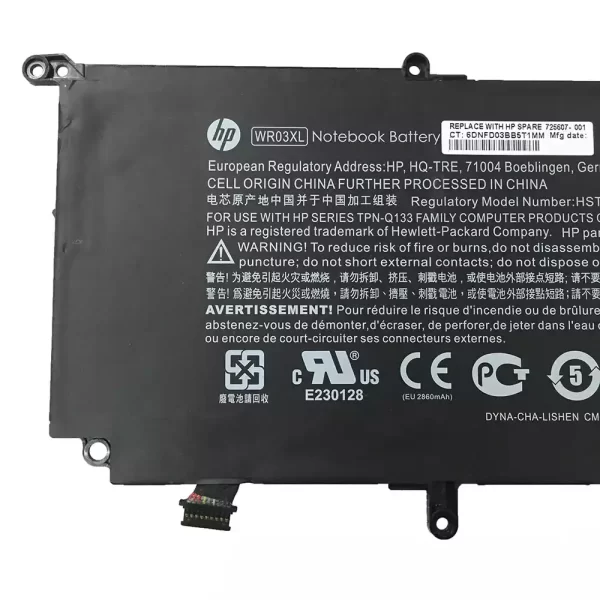 Originalna baterija za prenosnik HP WR03XL - Image 3