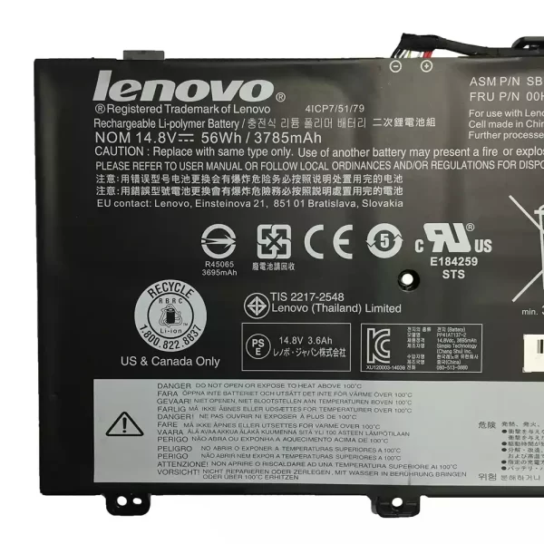 Originalna baterija za prenosnik LENOVO ThinkPad S3 Yoga 14 - Image 3