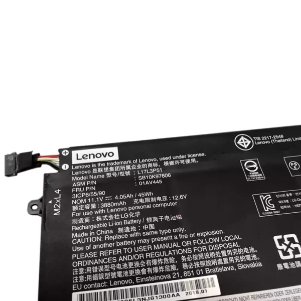 Originalna baterija za prenosnik LENOVO ThinkPad R480,ThinkPad R580,ThinkPad L480,ThinkPad L580 - Image 3