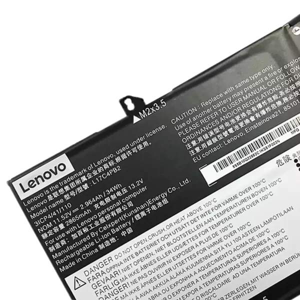 Originalna baterija za prenosnik LENOVO L17C4PB2,L17M4PB2 - Image 3