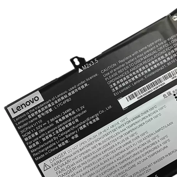 Originalna baterija za prenosnik LENOVO L17C4PB2,L17M4PB2 - Image 4
