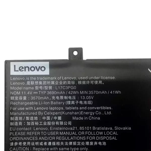 Originalna baterija za prenosnik LENOVO L17C3PG0,5B10Q38232 - Image 3