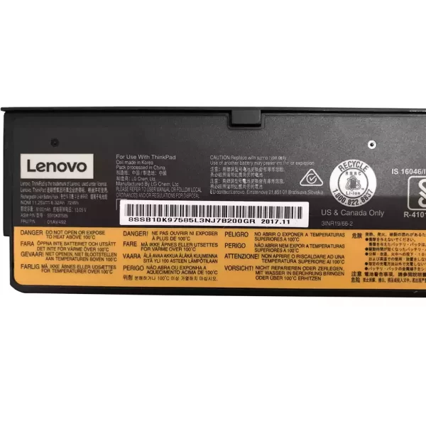 Originalna baterija za prenosnik LENOVO Thinkpad T470,Thinkpad T480,Thinkpad T570,Thinkpad T580 - Image 2