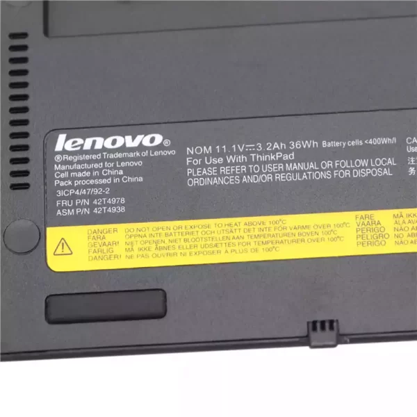 Originalna baterija za prenosnik LENOVO 42T4938,42T4978 - Image 3