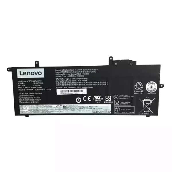 Originalna baterija za prenosnik LENOVO L17M6P72,01AV484,SB10K97628