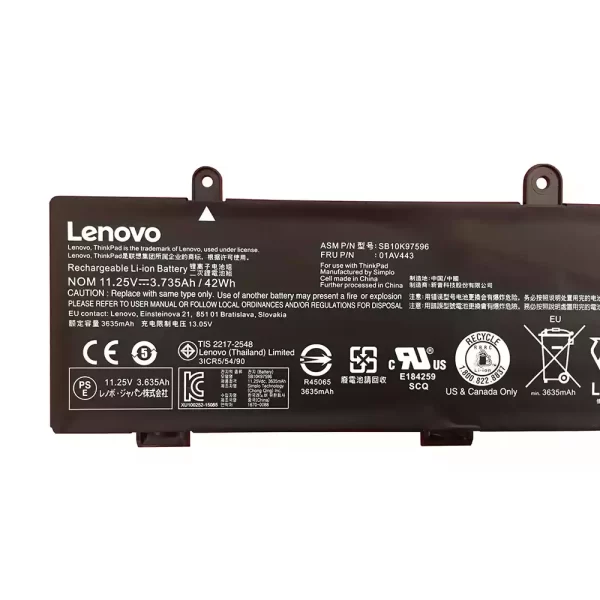 Originalna baterija za prenosnik LENOVO SB10K97595,SB10K97596 - Image 3