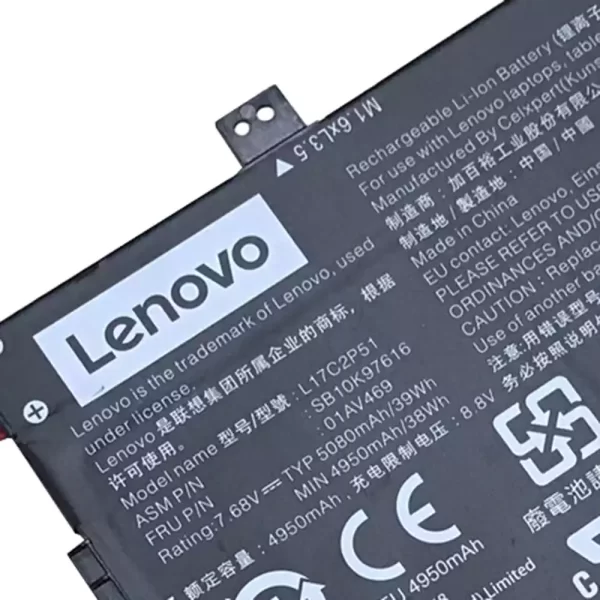 Originalna baterija za prenosnik LENOVO L17C2P51,L17S2P51 - Image 3