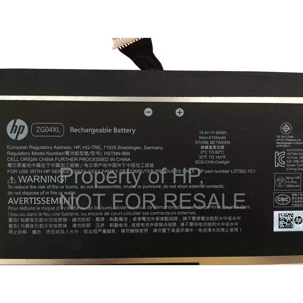 Originalna baterija za prenosnik HP ZG04XL - Image 3