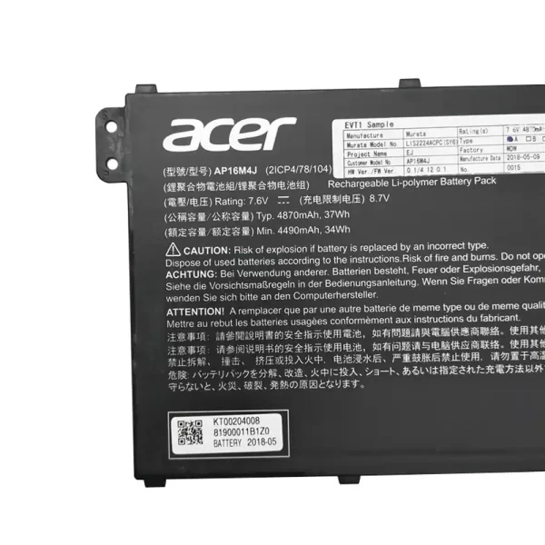 Originalna baterija za prenosnik ACER AP16M4J - Image 3