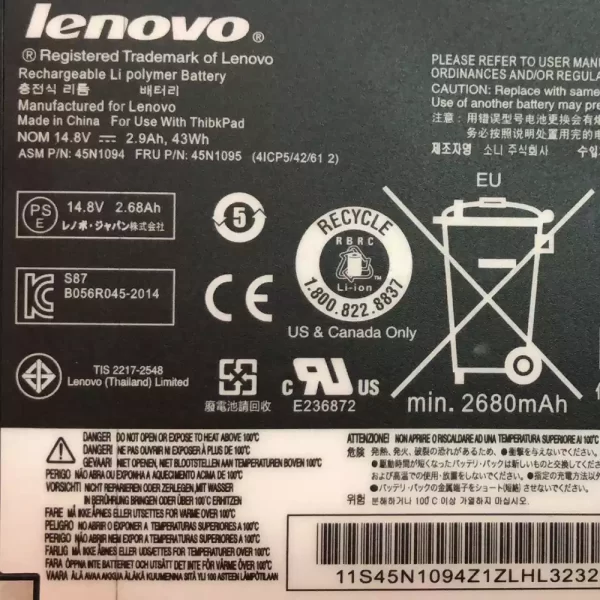 Originalna baterija za prenosnik LENOVO S230U - Image 3