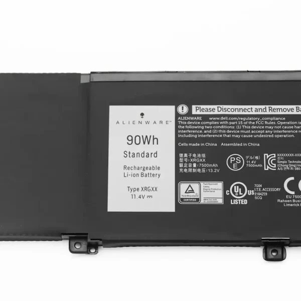 Originalna baterija za prenosnik ALIENWARE Orion M15 M17 2018,G7 7590 G5 5590 - Image 3