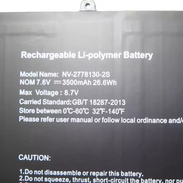 Originalna baterija za prenosnik NV-2778130-2S,JUMPER Ezbook X1 - Image 2