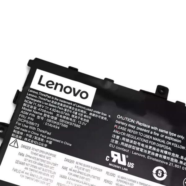 Originalna baterija za prenosnik LENOVO ThinkPad X1 Carbon 2017 2018,ThinkPad X1 Carbon 5th 6th - Image 3