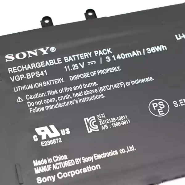 Originalna baterija za prenosnik SONY VGP-BPS41 - Image 3