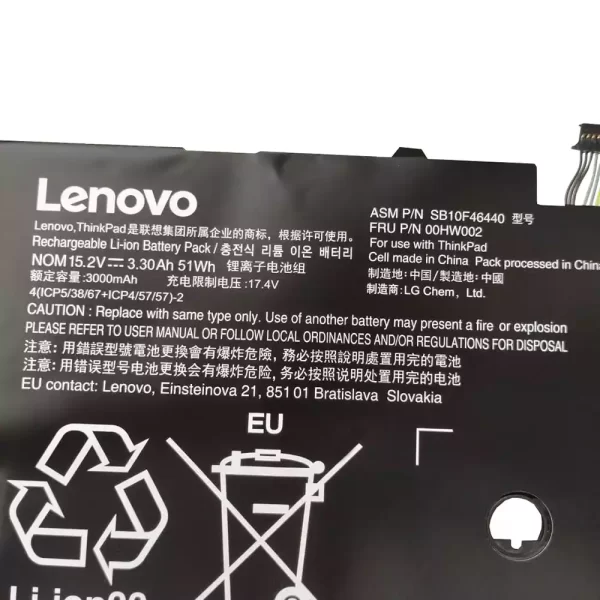 Originalna baterija za prenosnik LENOVO SB10F46440,00HW002 - Image 3