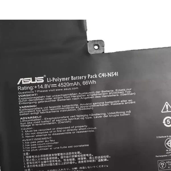 Originalna baterija za prenosnik ASUS Q501L Q501LA Q501LA N54PNC3 - Image 3
