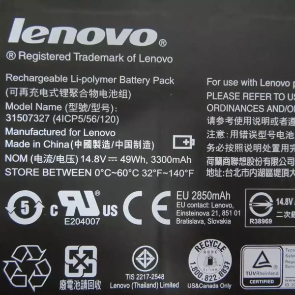 Originalna baterija za prenosnik LENOVO 31507327 - Image 2