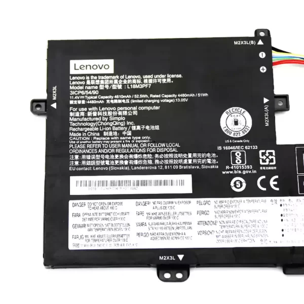 Originalna baterija za prenosnik Lenovo L18C3PF7,L18M3PF7 - Image 3