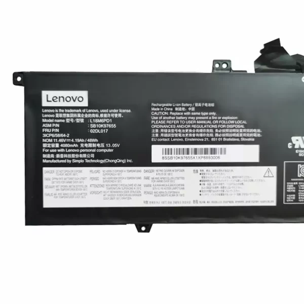 Originalna baterija za prenosnik LENOVO Thinkpad X390,Thinkpad X395 - Image 3