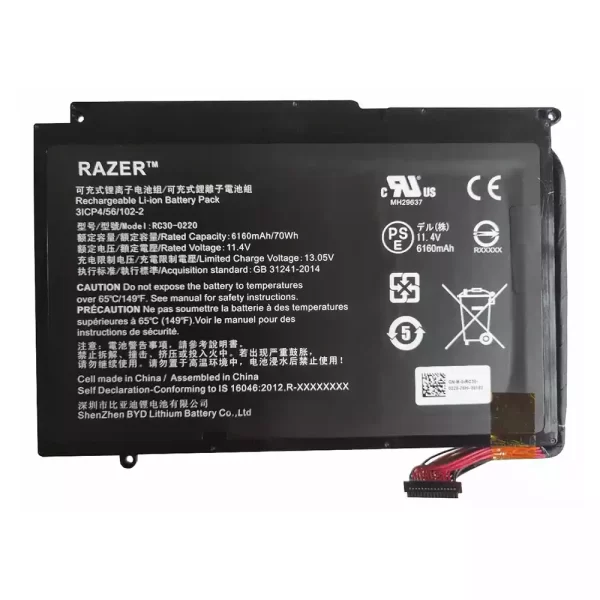 Originalna baterija za prenosnik RAZER RC30-0220,RZ09-0220