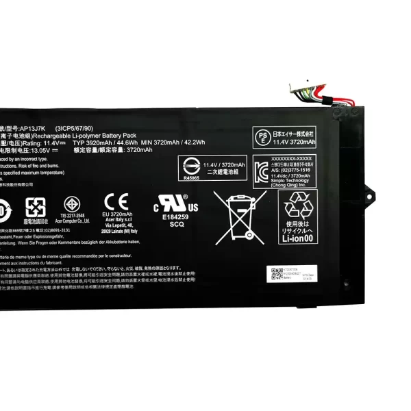 Originalna baterija za prenosnik Acer AP13J7K - Image 4