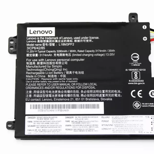 Originalna baterija za prenosnik LENOVO L18M3PF2 - Image 3