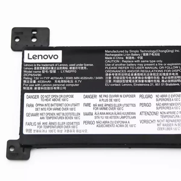 Originalna baterija za prenosnik LENOVO L17M2PF0 L17L2PF0 L17M2PF1 - Image 3