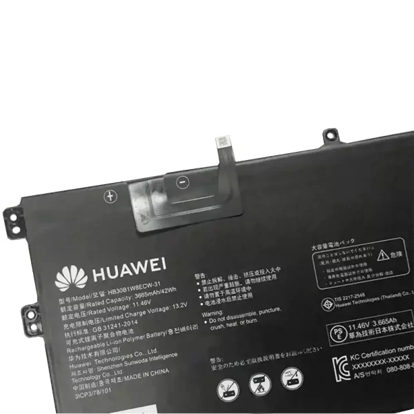 Originalna baterija za prenosnik HUAWEI HB30B1W8ECW-31 - Image 3
