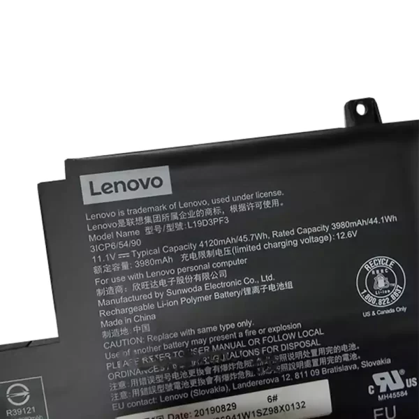Originalna baterija za prenosnik LENOVO L19D3PF3 - Image 2