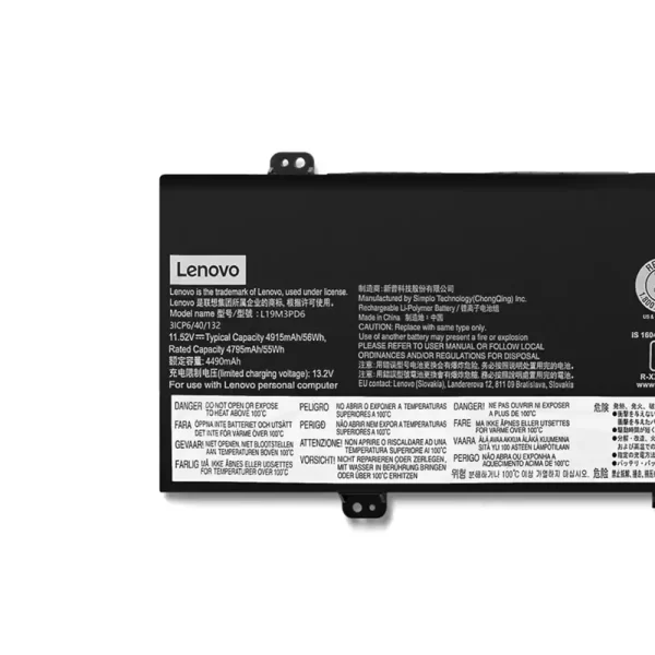 Originalna baterija za prenosnik LENOVO L19D3PD6 L19M3PD6 - Image 3