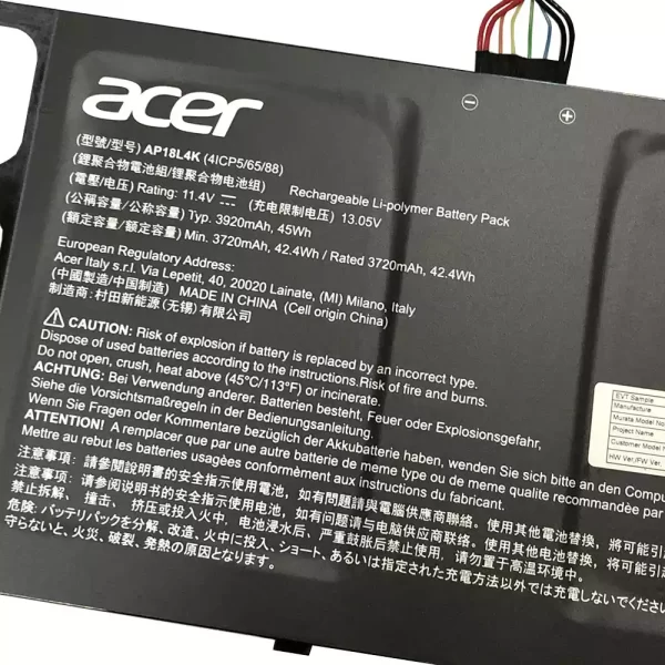 Originalna baterija za prenosnik ACER AP18L4K - Image 3