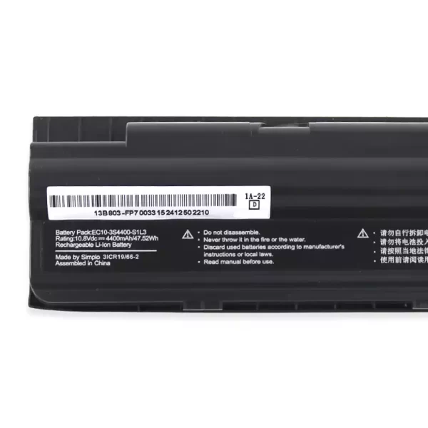 Originalna baterija za prenosnik EC10-3S4400-S1L3 EC10-3S4400-G1L3,EC10-3S4400-S4N3,EC10-3S4400-S1N3,EC10-3S5200-S1L5 - Image 3