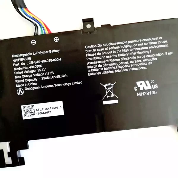 Originalna baterija za prenosnik SAGER 494088N,GB-S40-494088-020H - Image 3