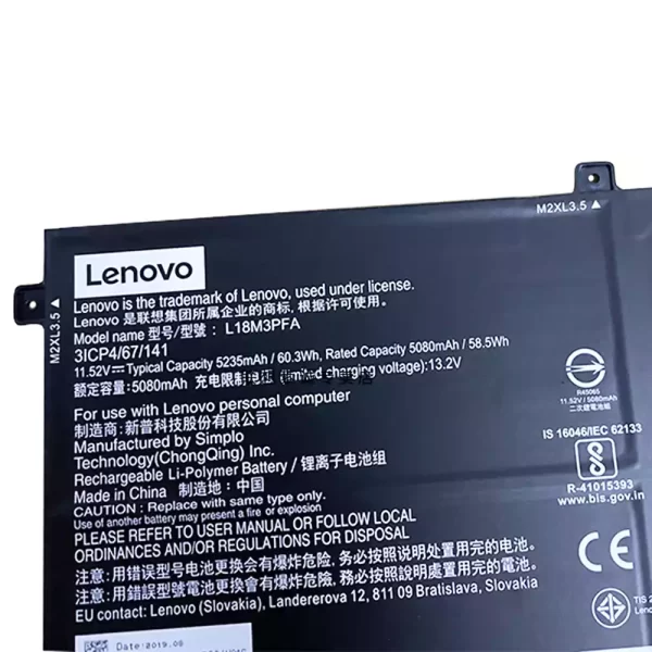 Originalna baterija za prenosnik LENOVO Yoga C740-15IML - Image 3