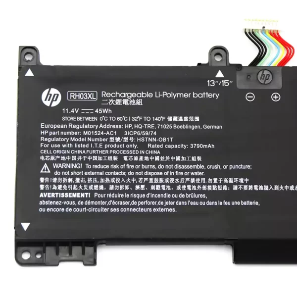 Originalna baterija za prenosnik HP RH03XL - Image 3