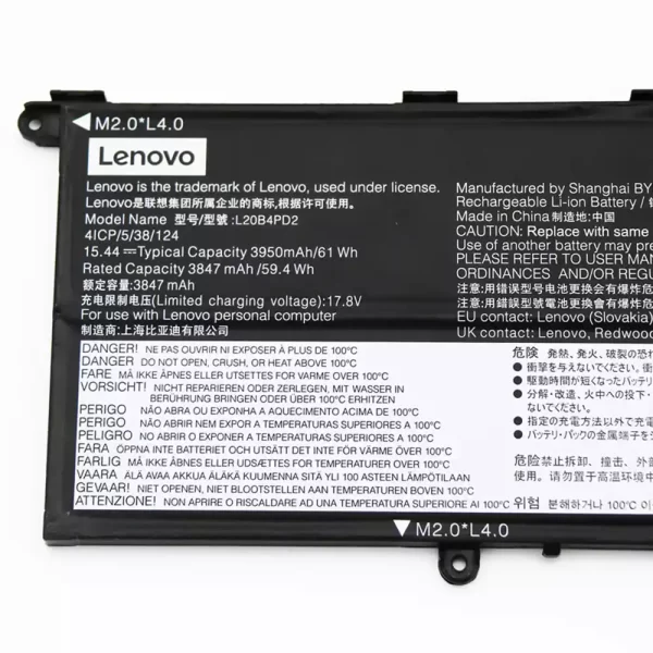 Originalna baterija za prenosnik LENOVO L20B4PD2 L20D4PD2 L20C4PD2 - Image 3