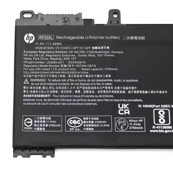 Originalna baterija za prenosnik HP RF03XL - Image 3