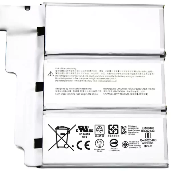 Originalna baterija za prenosnik G3HTA049H Microsoft Surface Book 2nd 13.5 inch 1835 Keyboard - Image 3