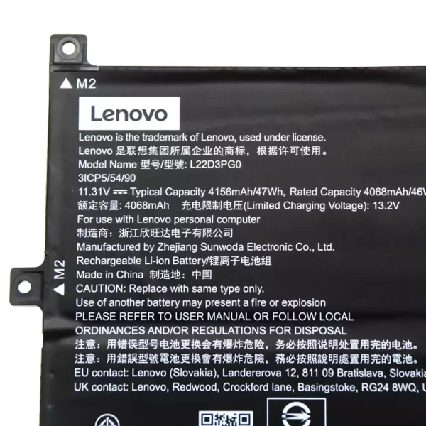Originalna baterija za prenosnik LENOVO L22D3PG0 - Image 3