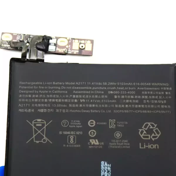 Originalna baterija za prenosnik A2171 Macbook Pro 13 2019 A2159 - Image 3