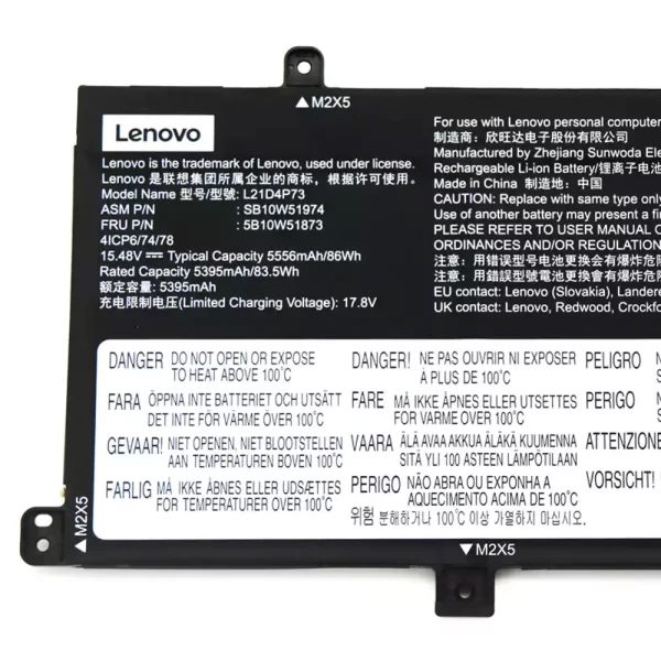 Originalna baterija za prenosnik LENOVO L21D4P73 - Image 3