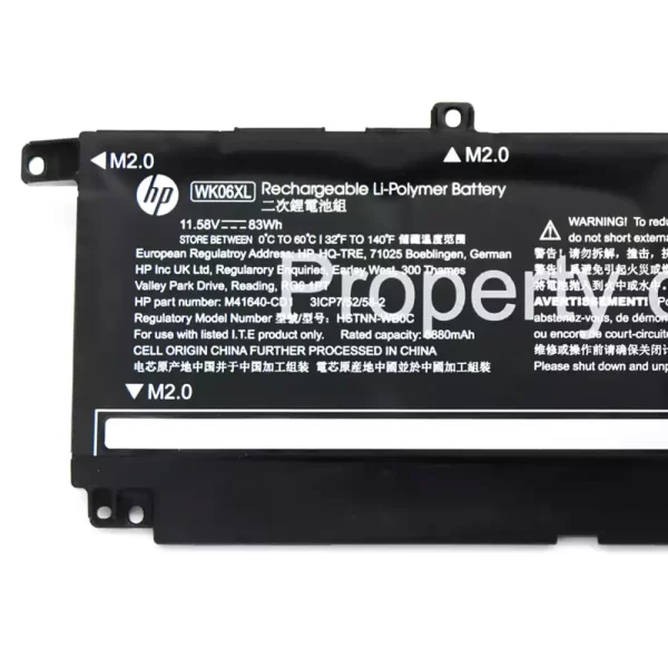 Originalna baterija za prenosnik HP WK06XL - Image 3