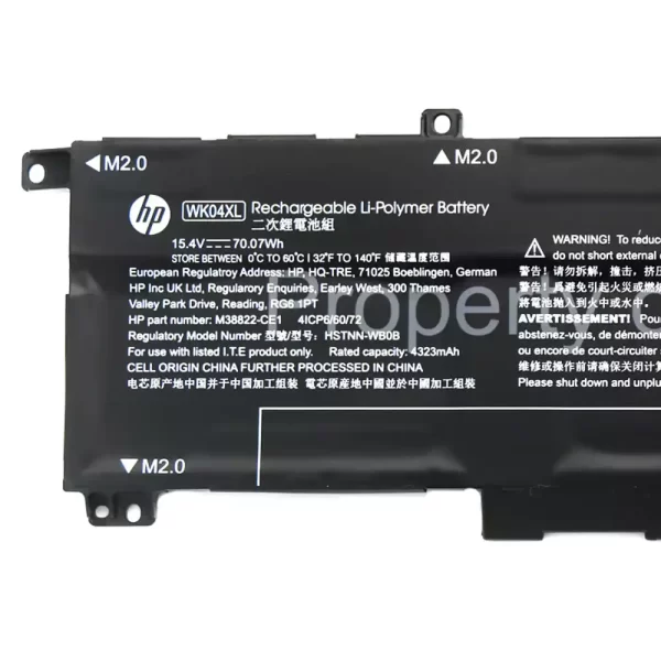 Originalna baterija za prenosnik HP WK04XL - Image 3