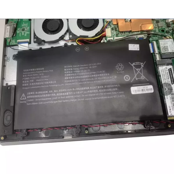 Originalna baterija za prenosnik W15 B15 20200327