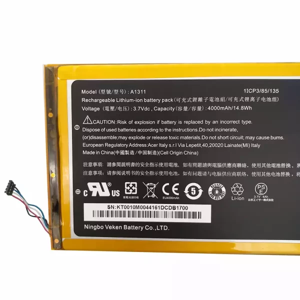 Baterija za tablični računalnik ACER A1311 - Image 3